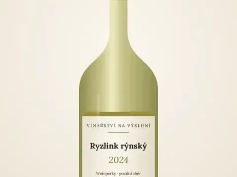 Ryzlink rýnský 2024, pozdní sběr, Weinperky