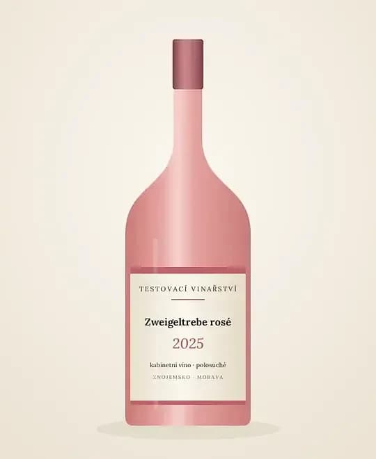 Zweigeltrebe rosé 2025, kabinetní víno – obrázek 2