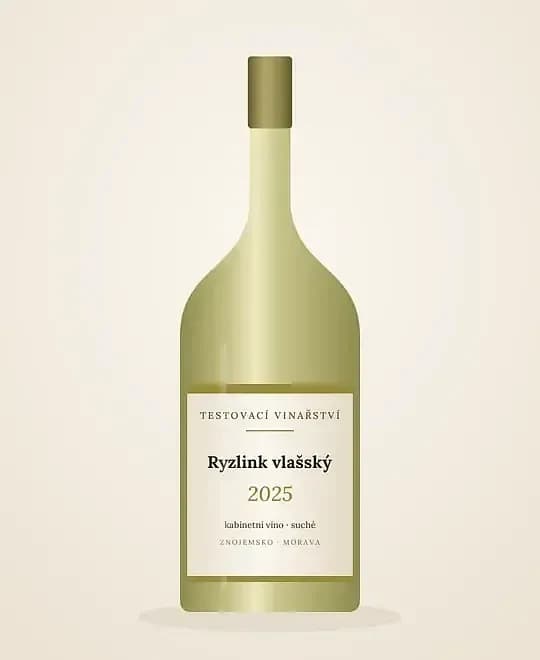 Ryzlink vlašský 2025, kabinetní víno – obrázek 2