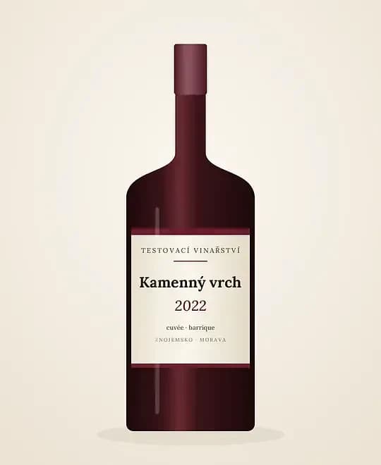 Kamenný vrch cuvée 2022, barrique – obrázek 2