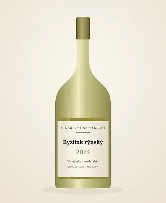 Ryzlink rýnský 2024, pozdní sběr, Weinperky