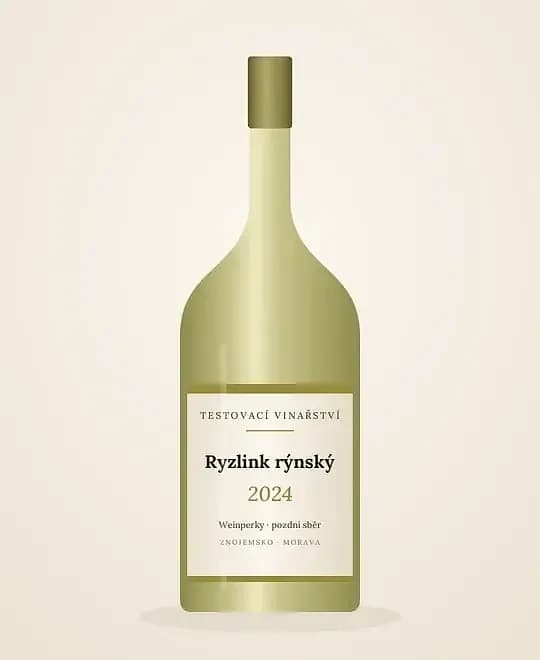 Ryzlink rýnský 2024, pozdní sběr, Weinperky – obrázek 2